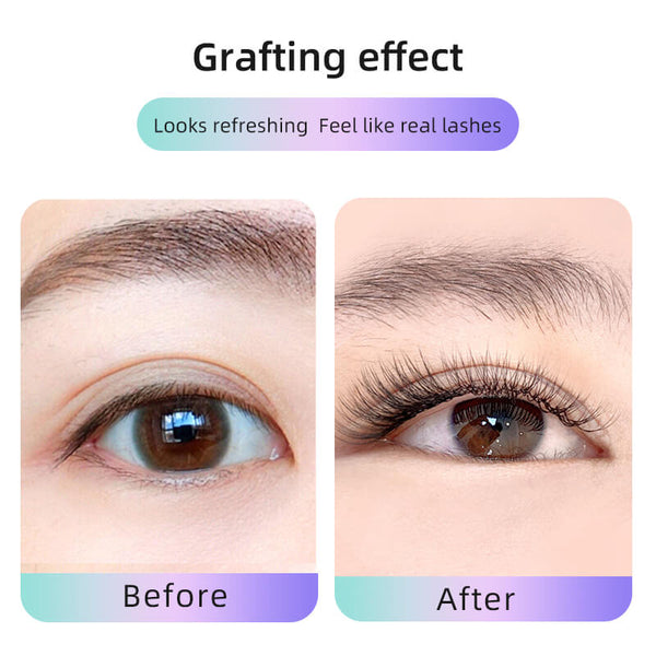 Yelix 2D Y Lashes Extensions Premade Fans Eyelashes Long Stem Super Soft Handmade Fans
