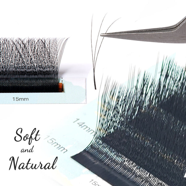 Yelix Smaller Spacing 3D Lashes Natural Lashes Automatic Flowering Premade Fans Soft Lashes yelixlash