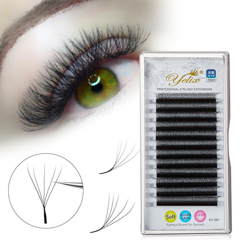 Yelix 0.07 5D W Shaped Premade Fans Volume Eyelash Extension