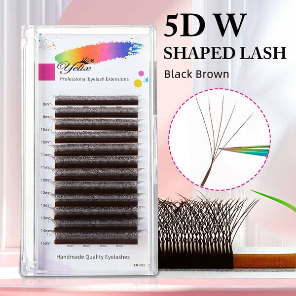 Yelix 0.07 5D W Shaped Premade Fans Volume Eyelash Extension