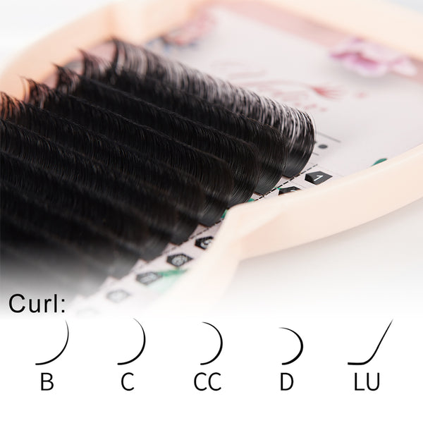 Yelix 0.03 Camellia Auto Fan Curly Wispy Lashes Eyelash Extension