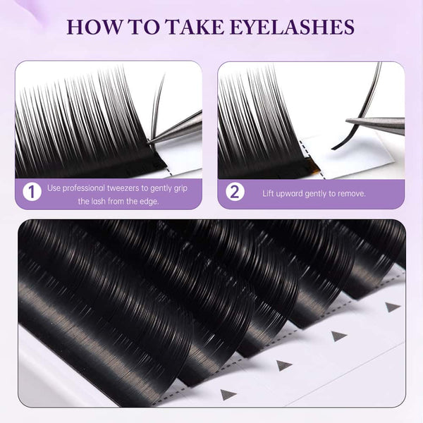 Yelix 2026 New Camellia Volume Lash Anime Lash Arabian style 0.07/LJ/LB/LC/UB/UC/UD Lash Extensions