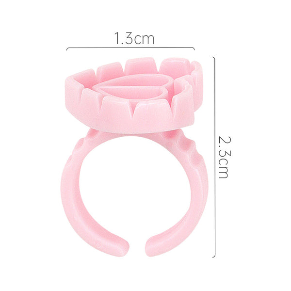 Yelix Heart Glue Ring Eyelash Glue Holder