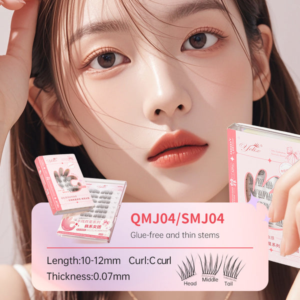Yelix Korean Girl Group Glue Free And Thin Stems Novice‘s Savior Series