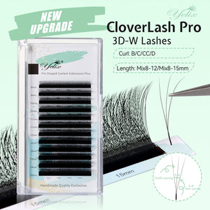 Yelix Smaller Spacing 3D Lashes 0.07mm Natural Lashes Eyelash Extensions Dense Automatic Flowering Premade Fans Soft Lashes