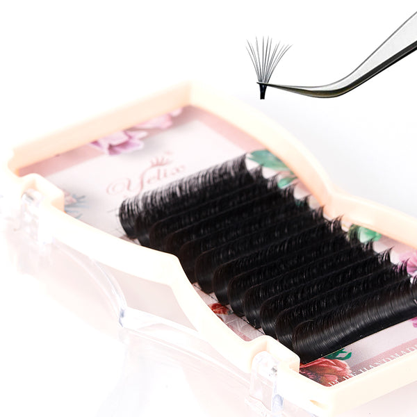 Yelix 0.03 Camellia Auto Fan Curly Wispy Lashes Eyelash Extension