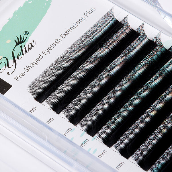 Yelix Upgraded Smaller Spacing 3D W Lashes Natural Soft Lashes Volume Lash Tray