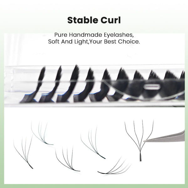 Yelix 4D-W Shaped Lashes Fuller Fluffier Appearance Dramatic Volume Lash