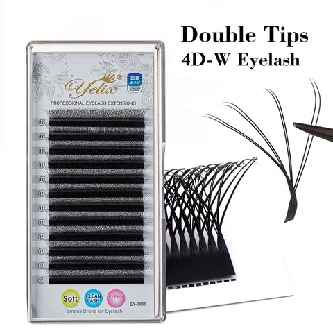 Yelix 0.07 Double Layer 4D-W shaped Auto Fan Eyelash Extension