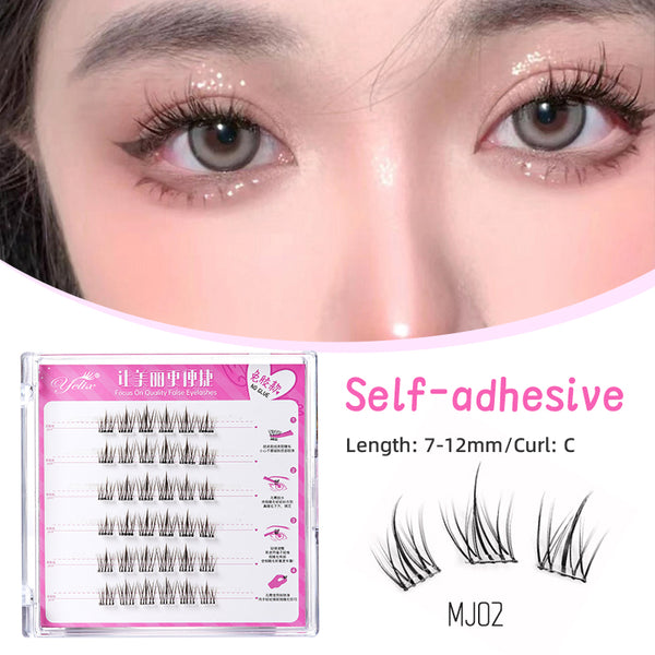 Yelix Glue-Free Sunflower Enlarge Extension Lashes Lively Genie Cluster Lashes  DIY Cluster Lashes Daily Makeup Tool Wholesale