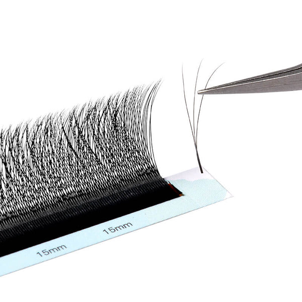Yelix Upgraded Smaller Spacing 3D W Lashes Natural Soft Lashes Volume Lash Tray