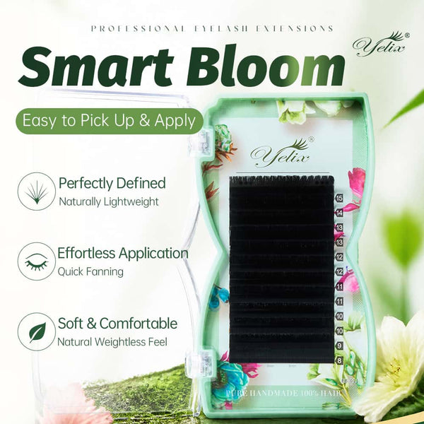Yelix 2026 NEW Smart Bloom Lash 0.07 B/C/D Mix 8-15mm Perfect Defined Easy Fan Eyelash