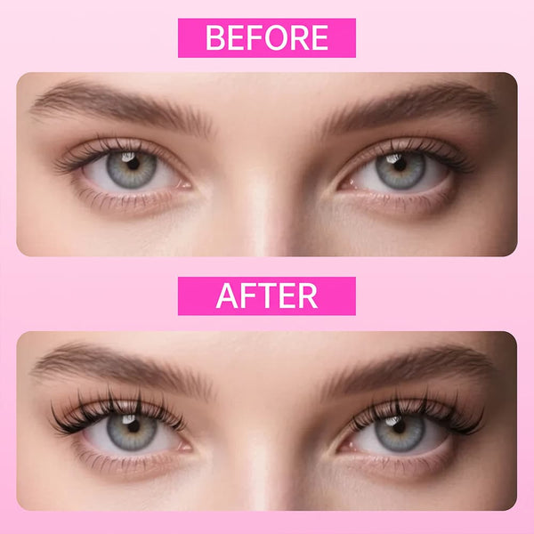 Yelix New Waterproof Anime Lash Cluster Comic Manga Lashes Stable D Curl – DIY Salon-Grade Eyelashes (MIX 8-18mm)