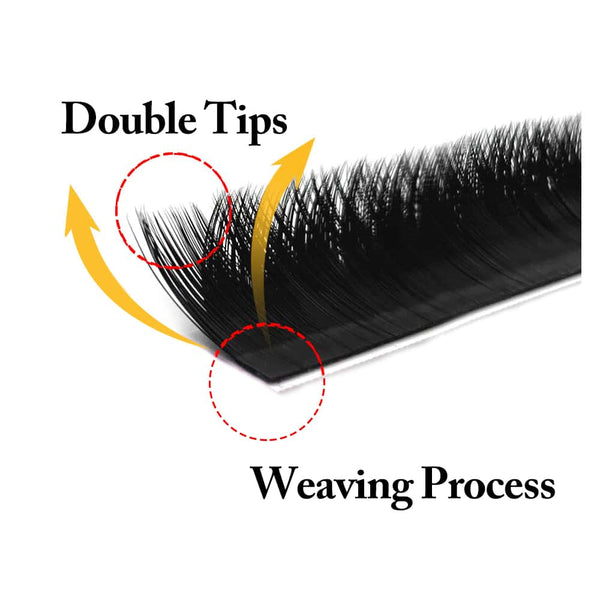 Yelix 0.05/0.07mm VV Lash B/C/CC/D Volume Lash Premade Eyelash Extension