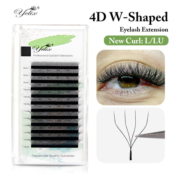 Yelix 4D-W Shaped Lashes Fuller Fluffier Appearance Dramatic Volume Lash