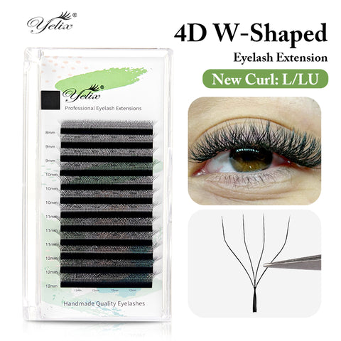 Yelix 4D-W Shaped Lashes Fuller Fluffier Appearance Dramatic Volume Lash
