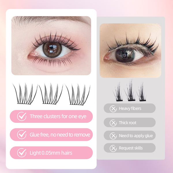 Yelix Korean Girl Group Glue Free And Thin Stems Novice‘s Savior Series