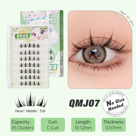 Cute Rabbit lashes Glue Free Rabbit Series False Eyelashes yelixlash