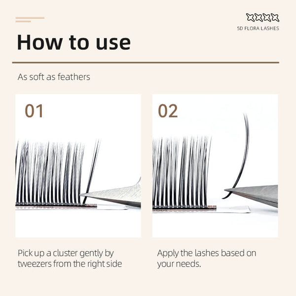 Yelix 5D Flora Lashes Next Level Fluffy Volume Eyelash Extensions