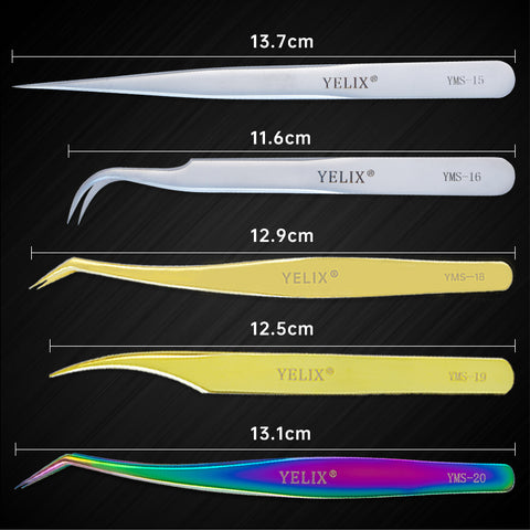 Yelix YMS series eyelash extension tweezer