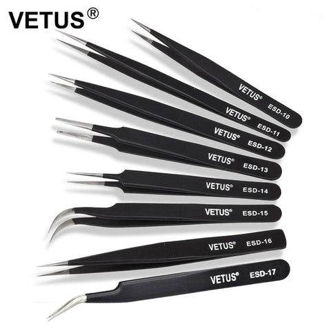 VETUS ESD series eyelash extensions tweezers