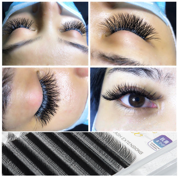 Yelix 0.07 YY Shape Auto Fan Eyelash Extensions