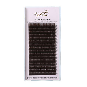 Yelix 0.07/0.10 16rows Dark Brown Individual Eyelashes Extension