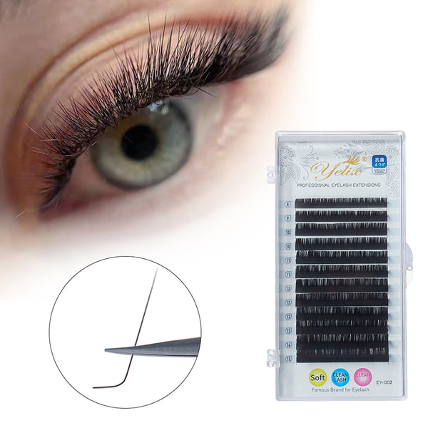 Yelix 0.10 L Curl Matte Silk Eyelashes Extension